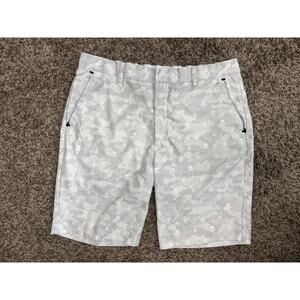G/FORE Performance Camo Skull Maverick Hybrid Shorts Size 36 Gray 9" Inseam